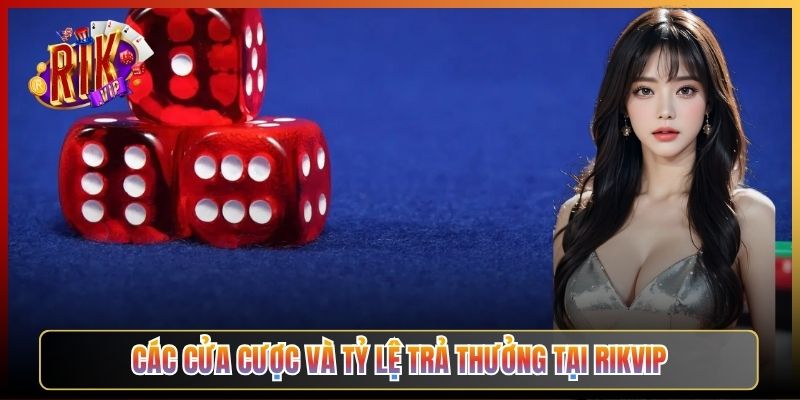 Các Cửa Cược Và Tỷ Lệ Trả Thưởng Tại Rikvip